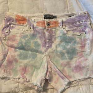 Tie dye shorts